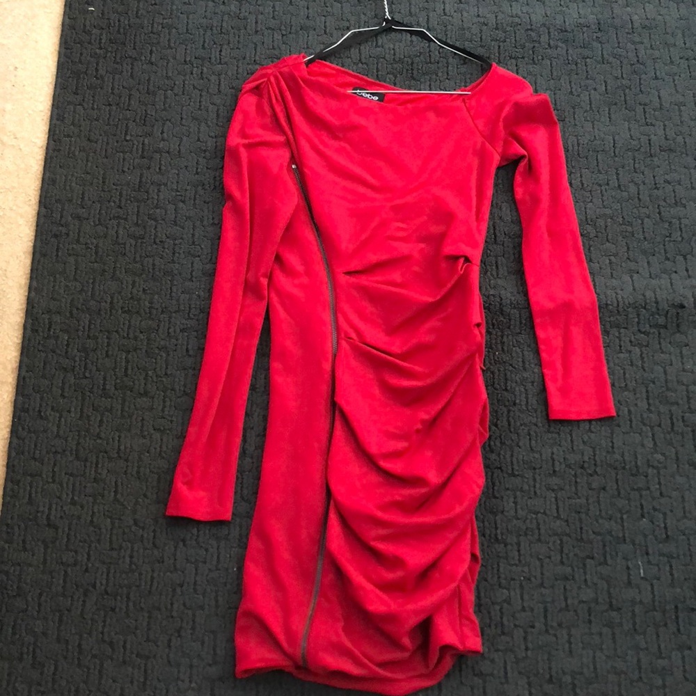 Red bebe dress